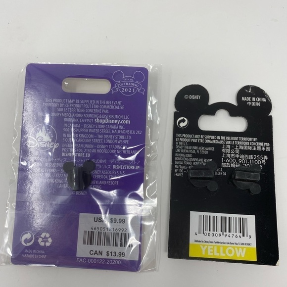 Bundle of 2 Disney Pins - NEW - Picture 2 of 3